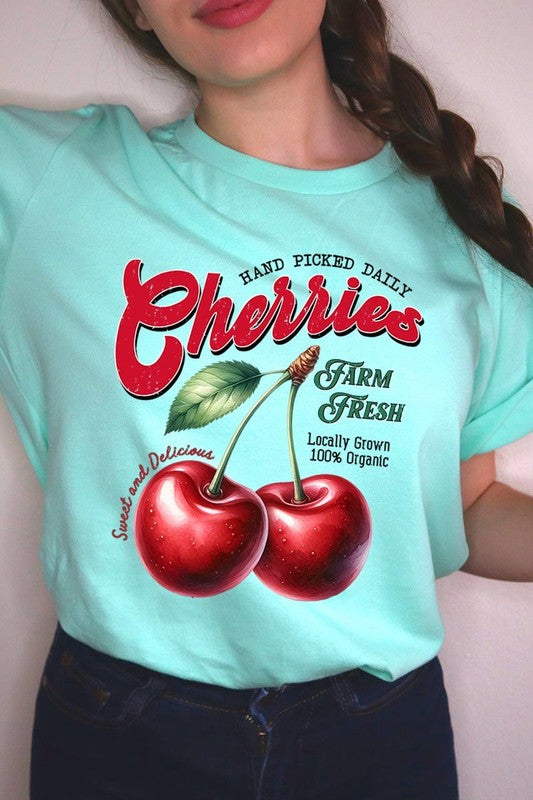 Farm Fresh Cherries Graphic Tee - 1985 the VAULT Boutique