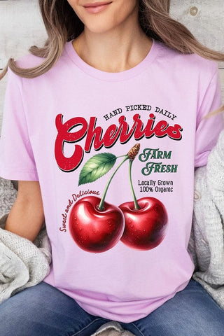 Farm Fresh Cherries Graphic Tee - 1985 the VAULT Boutique