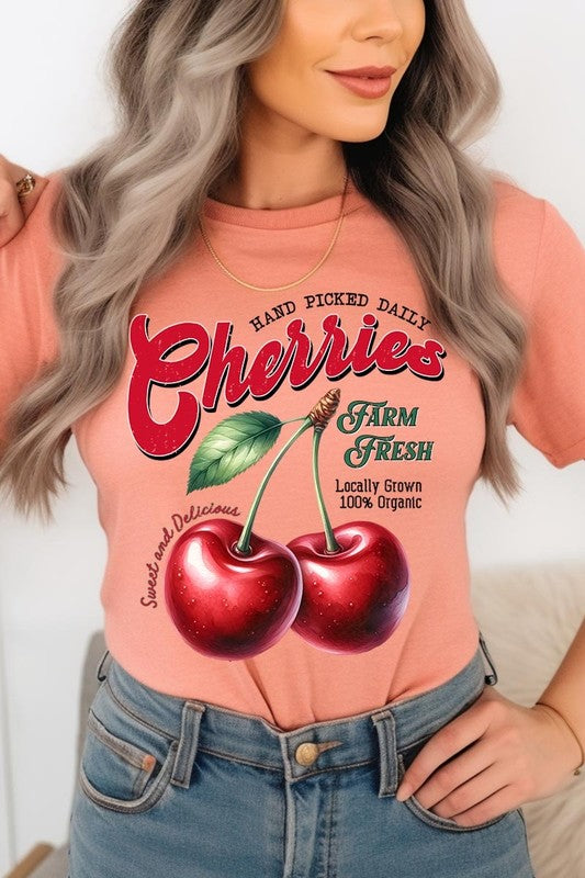 Farm Fresh Cherries Graphic Tee - 1985 the VAULT Boutique