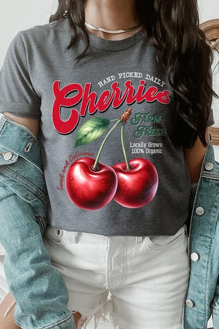 Farm Fresh Cherries Graphic Tee - 1985 the VAULT Boutique