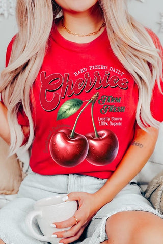 Farm Fresh Cherries Graphic Tee - 1985 the VAULT Boutique