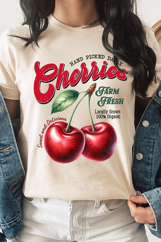 Farm Fresh Cherries Graphic Tee - 1985 the VAULT Boutique