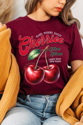 Farm Fresh Cherries Graphic Tee - 1985 the VAULT Boutique