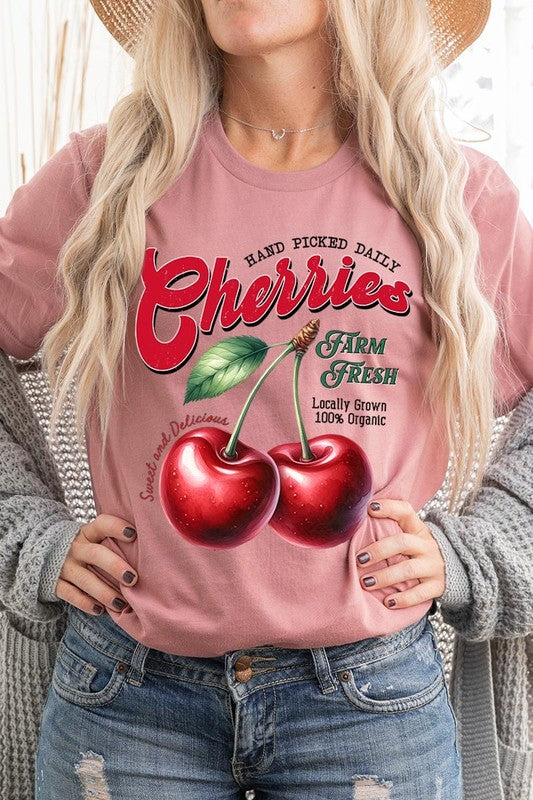 Farm Fresh Cherries Graphic Tee - 1985 the VAULT Boutique