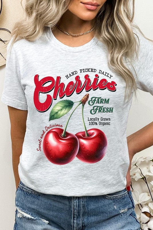 Farm Fresh Cherries Graphic Tee - 1985 the VAULT Boutique