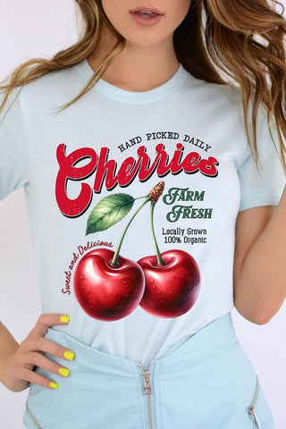 Farm Fresh Cherries Graphic Tee - 1985 the VAULT Boutique