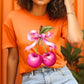 Cherry with Coquette Bow Graphic Tee - 1985 the VAULT Boutique