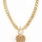Pave Crystals Heart Pendant Necklace Set - 1985 the VAULT Boutique
