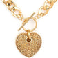 Pave Crystals Heart Pendant Necklace Set - 1985 the VAULT Boutique