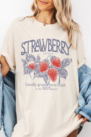 Strawberry Farm Fresh Graphic Tee - 1985 the VAULT Boutique