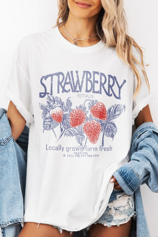 Strawberry Farm Fresh Graphic Tee - 1985 the VAULT Boutique