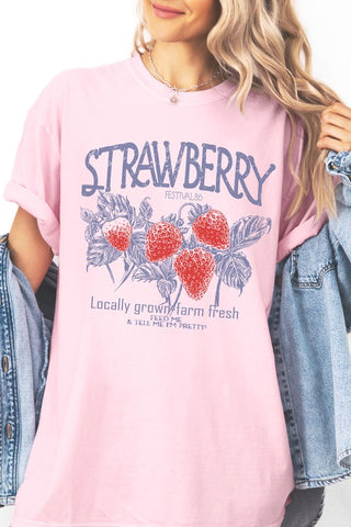 Strawberry Farm Fresh Graphic Tee - 1985 the VAULT Boutique