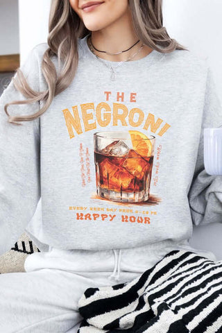 Negroni Cocktail Vintage Fleece Sweatshirt - 1985 the VAULT Boutique