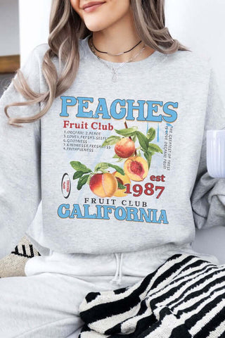 Peaches Fruit Club Fleece Sweatshirt - 1985 the VAULT Boutique