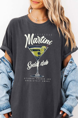 Espresso Martini Social Garment Dye Graphic Tee