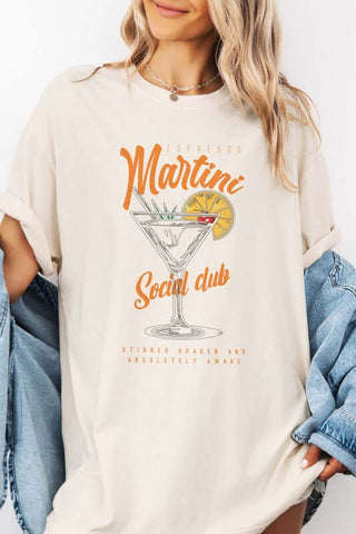 Espresso Martini Social Garment Dye Graphic Tee