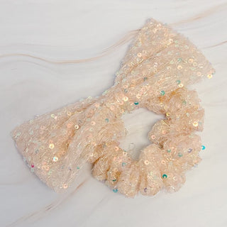 Shimmer Lover Bow Hair Scrunch - 1985 the VAULT Boutique