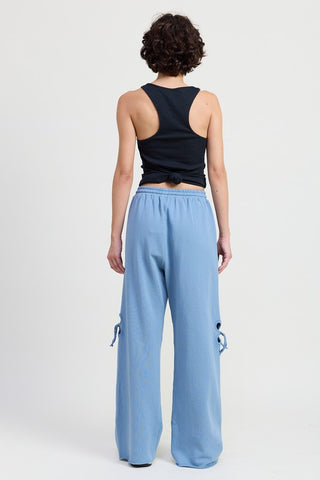 FRENCH TERRY PANTS WITH CUTOUT DETAIL - 1985 the VAULT Boutique