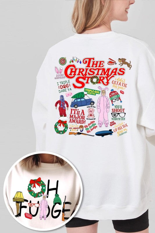 Christmas Movie Story Graphic Fleece Sweatshirts - 1985 the VAULT Boutique