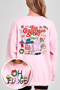 Christmas Movie Story Graphic Fleece Sweatshirts - 1985 the VAULT Boutique