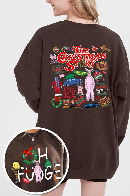 Christmas Movie Story Graphic Fleece Sweatshirts - 1985 the VAULT Boutique