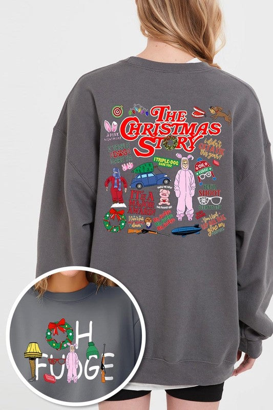 Christmas Movie Story Graphic Fleece Sweatshirts - 1985 the VAULT Boutique