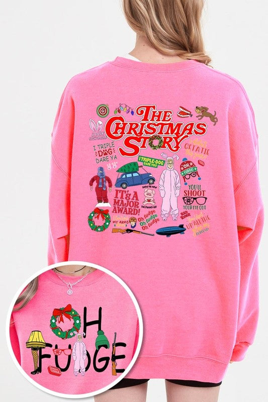 Christmas Movie Story Graphic Fleece Sweatshirts - 1985 the VAULT Boutique