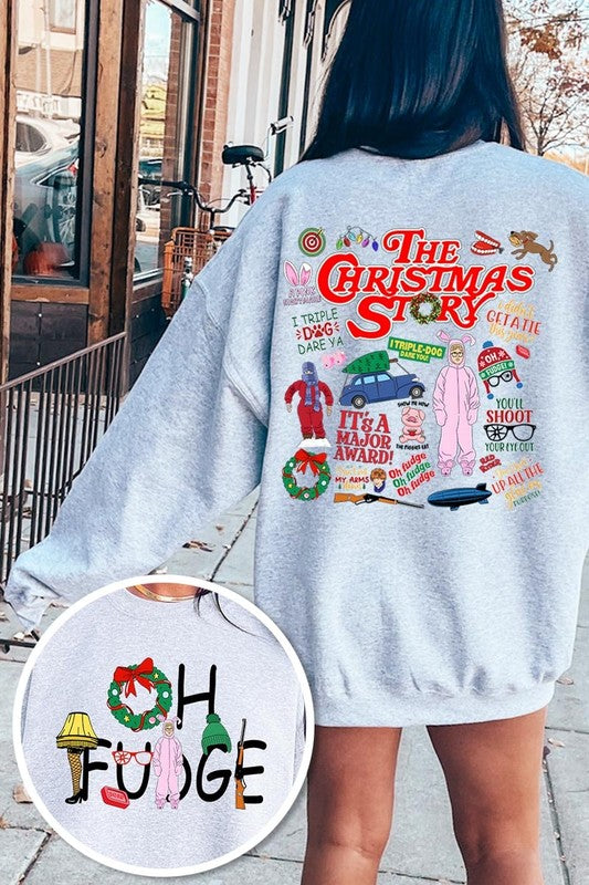 Christmas Movie Story Graphic Fleece Sweatshirts - 1985 the VAULT Boutique