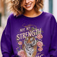 Not My Strength But His Tiger Graphic Sweatshirts - 1985 the VAULT Boutique