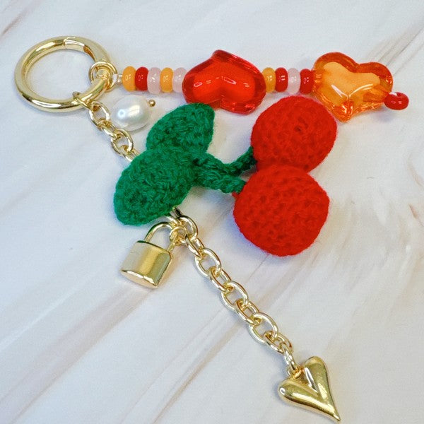 Heart Your Cherry Jingle Bag Charm - 1985 the VAULT Boutique