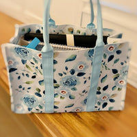 Bloom Blue Floral Couture Tote - 1985 the VAULT Boutique