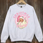 Pink Christmas Vibes Graphic Fleece Sweatshirts - 1985 the VAULT Boutique