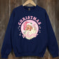 Pink Christmas Vibes Graphic Fleece Sweatshirts - 1985 the VAULT Boutique