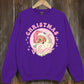 Pink Christmas Vibes Graphic Fleece Sweatshirts - 1985 the VAULT Boutique