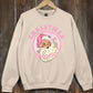 Pink Christmas Vibes Graphic Fleece Sweatshirts - 1985 the VAULT Boutique