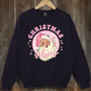Pink Christmas Vibes Graphic Fleece Sweatshirts - 1985 the VAULT Boutique