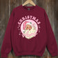 Pink Christmas Vibes Graphic Fleece Sweatshirts - 1985 the VAULT Boutique
