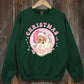 Pink Christmas Vibes Graphic Fleece Sweatshirts - 1985 the VAULT Boutique