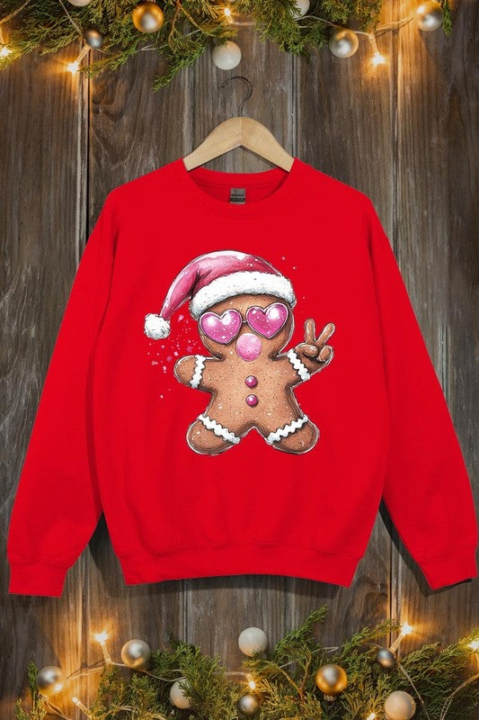 Blowing Bubble Gingerbread  Graphic Sweatshirts - 1985 the VAULT Boutique