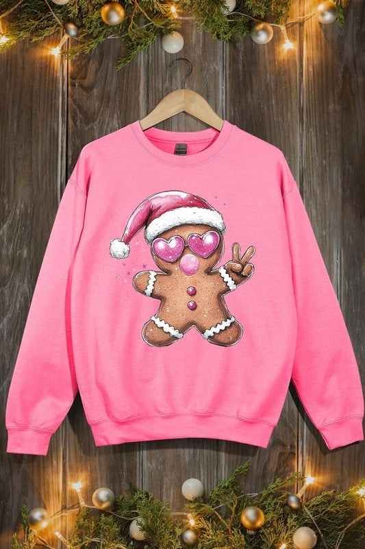 Blowing Bubble Gingerbread  Graphic Sweatshirts - 1985 the VAULT Boutique