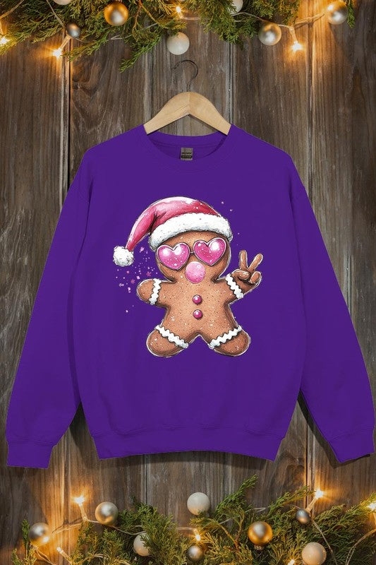 Blowing Bubble Gingerbread  Graphic Sweatshirts - 1985 the VAULT Boutique