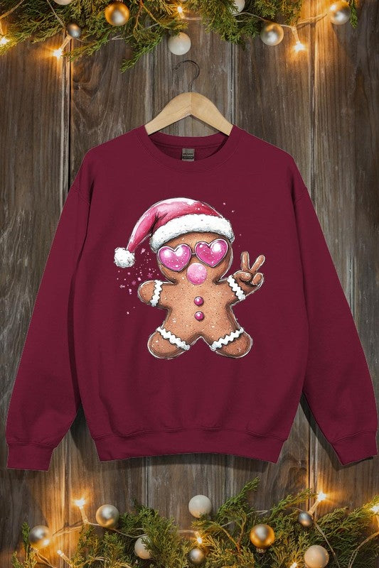 Blowing Bubble Gingerbread  Graphic Sweatshirts - 1985 the VAULT Boutique