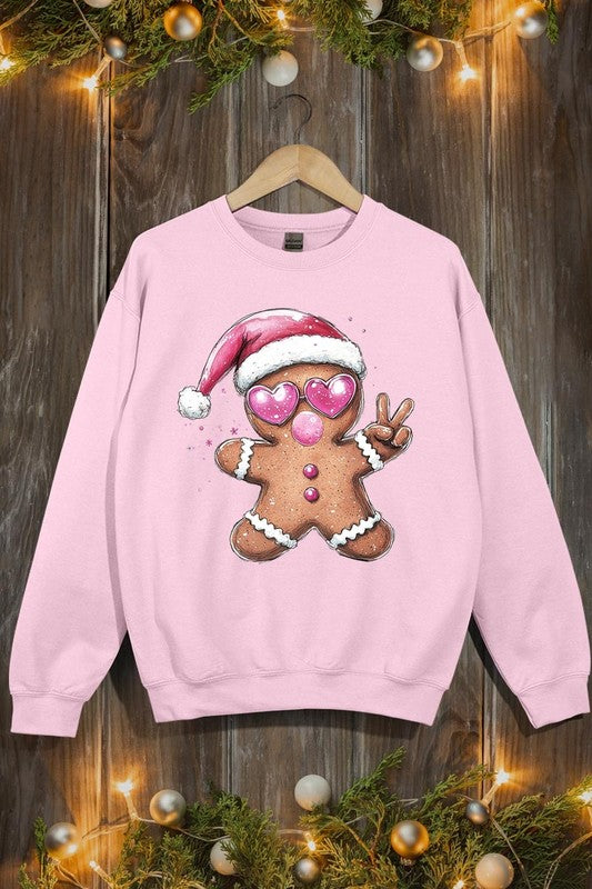 Blowing Bubble Gingerbread  Graphic Sweatshirts - 1985 the VAULT Boutique