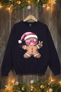 Blowing Bubble Gingerbread  Graphic Sweatshirts - 1985 the VAULT Boutique