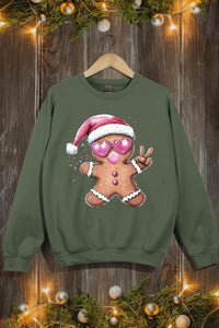 Blowing Bubble Gingerbread  Graphic Sweatshirts - 1985 the VAULT Boutique