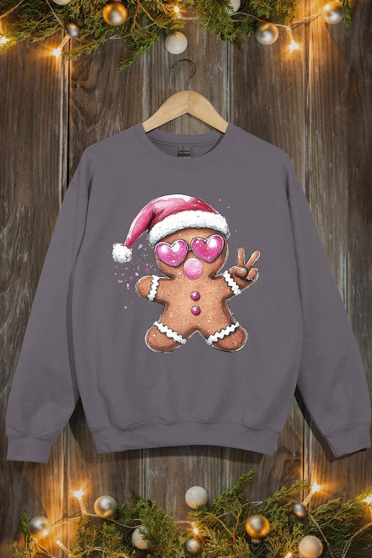 Blowing Bubble Gingerbread  Graphic Sweatshirts - 1985 the VAULT Boutique