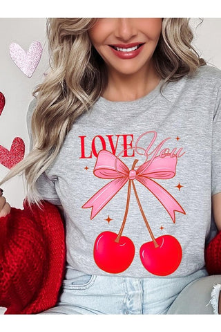 Love You Cherries Graphic Tee