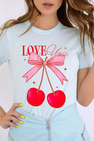 Love You Cherries Graphic Tee