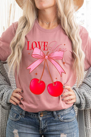 Love You Cherries Graphic Tee