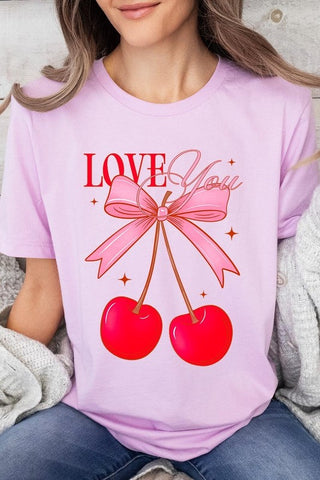 Love You Cherries Graphic Tee